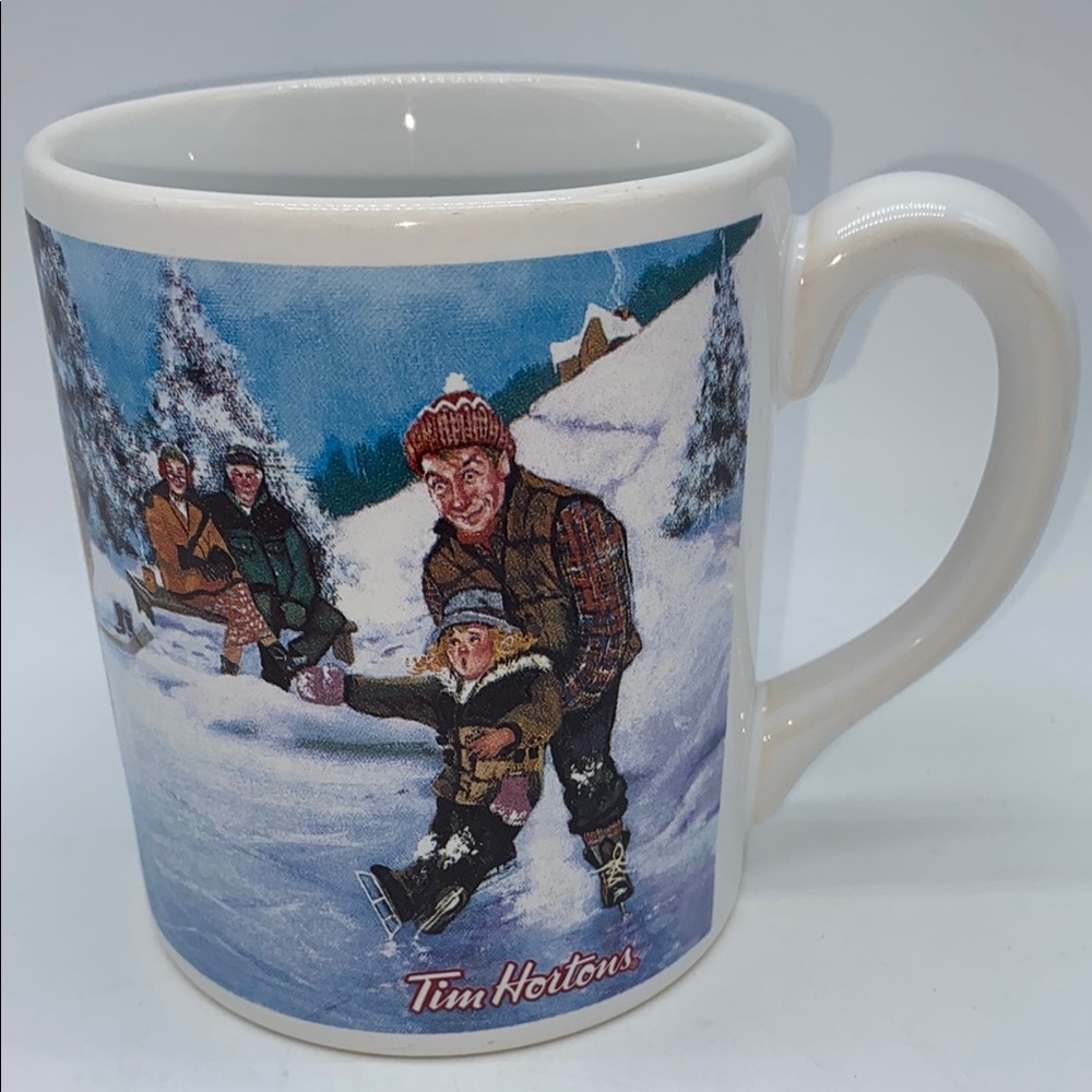 Tim Hortons Skating Pond Coffee Tea Mug Cup #003 Limited Edition